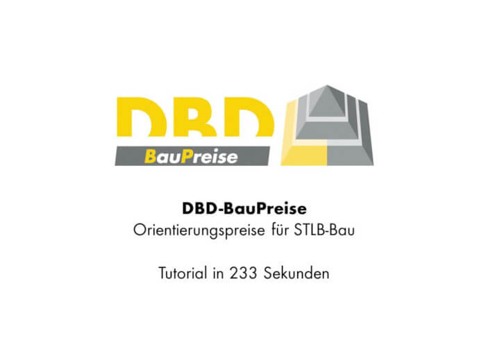 Vorschaubild STLB-Bau Tutorial DBD BauPreise Tutorial