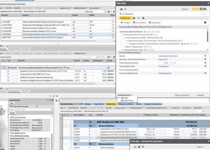 DBD-BIM in NEVARIS Bausoftware