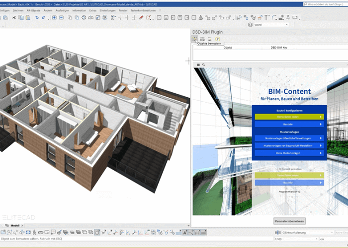In ELITECAD ARCHITEKTUR 15 steht Ihnen DBD-BIM als neues Werkzeug zur Klassifizierung von Bauteilen zur Verfügung.
