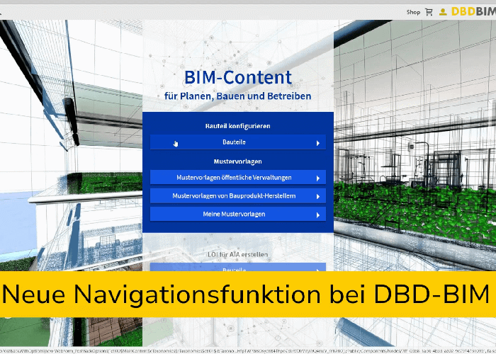 Pfadnavigation in DBD-BIM