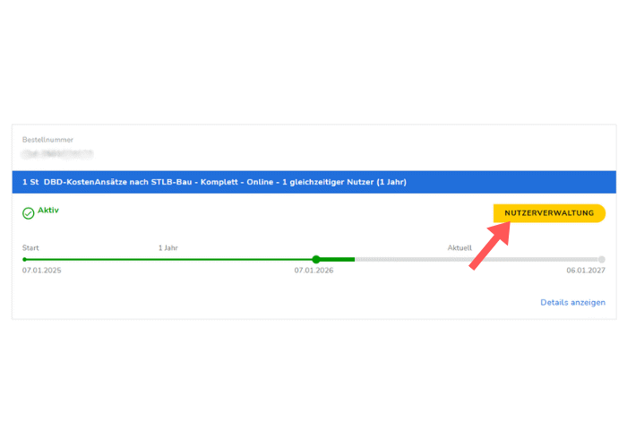 Nutzerverwaltung im DBD-Konto