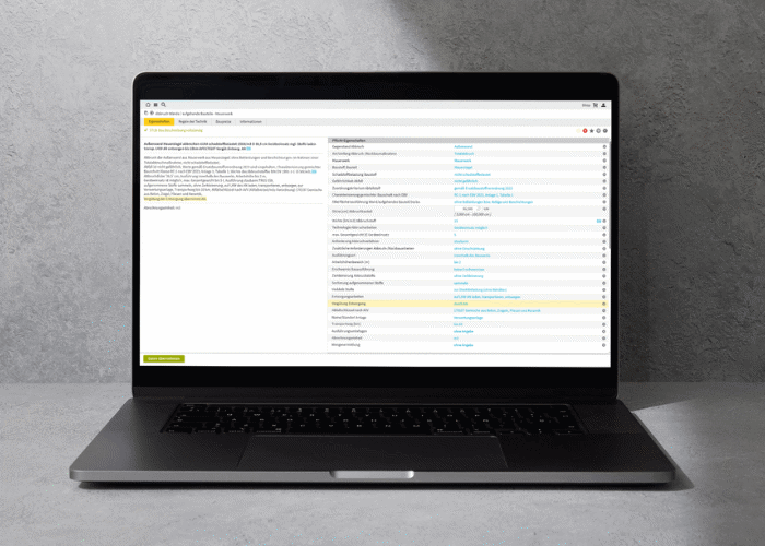 Leistungsbeschreibung in STLB-Bau
